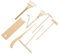 IMIKEYA 7 Pièces Ensemble De Peinture sur Sable Accessoires De Râteau De Jardin Bac à Sable Artisanat Créatif De Râteau Mini Râteaux De Jardin Zen Petits Râteaux Bois