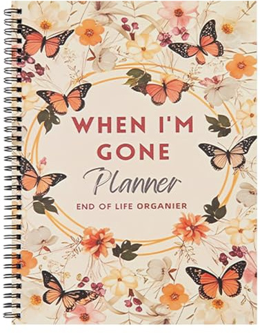 Bafeil When I’m Gone Planner UK - End of Life Organiser for Final Wishes | Funeral Plans, and Family Information A Gentle Organizer for My Account Important Documents, and Estate Planning After Death