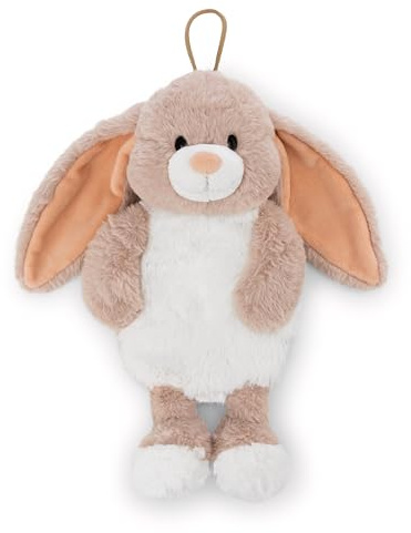 Wärmflasche Hase Fjella 300ml 35cm - braun - Kuscheliges Wärmetier ab 10 Monaten – Plüschtier-Wärmflasche, Wärmebeutel für Kinder und Erwachsene | 61934