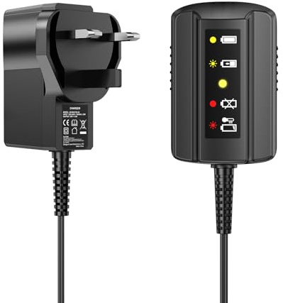 ASUNCELL WA3760 Charger for Worx Battery 18V (20V MAX) Compatible with Worx 4PIN Batteries WA3551.1, WA3553, WA3570, WA3641 (with LED Indicator Lights)