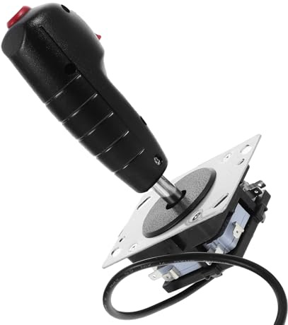 LOLIPPYY Flight Stick Joystick mit Vibration Micro schalter Langlebiger Alloy Gaming Controller Zubehör für Flugsimulation und Arcade Spiele