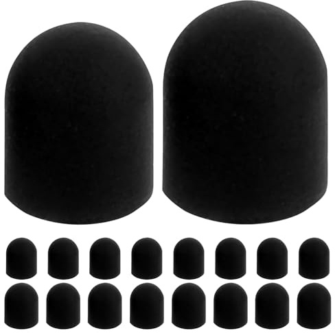 Pointes de Rechange pour Stylet Capacitif en Silicone Noir 200 Pièces | Tablette et Téléphone, Format Léger et Portable, Embouts Conducteurs de Remplacement