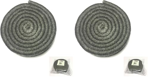 Alevar Cancellino in Feltro Rotondo per Lavagna a Gesso, Diametro 9 cm, 1, Colore Nero/Ardesia (Confezione da 2)