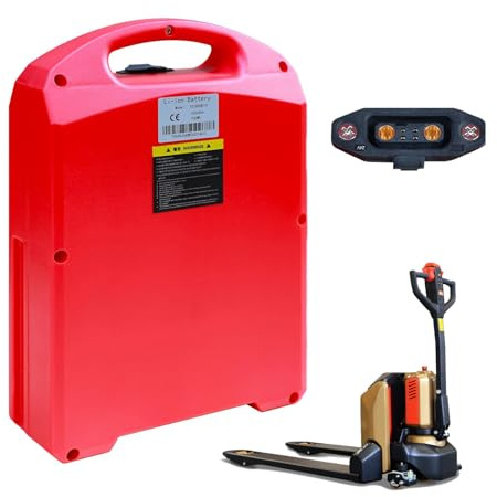 JHKJ Batteria per Carrello elevatore Elettrico 24V 20Ah 30Ah 40Ah Batterie per transpallet Elettrico LiFePO4 48V 15Ah 20Ah per Motore CBD15J/CBD18/20-LI3