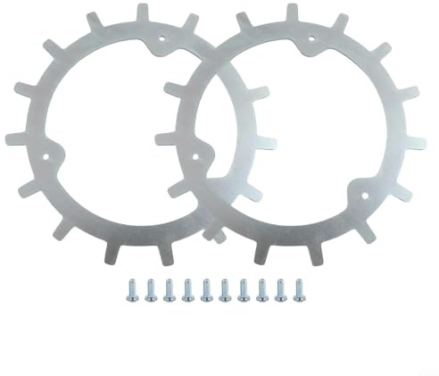 CashMuch Set di punte antiscivolo per Mammotion Yuka per mini robot falciatrice autocentrante, punte di trazione in acciaio resistente per stabilità del prato, argento 210 x 2,0 mm