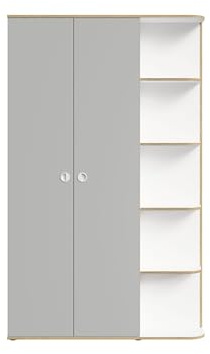 Masseno DREHTÜRENSCHRANK Amaris 120/196,5/60cm 3-türig Weiß