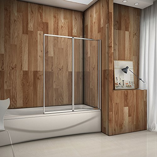 Parete Vasca 120x140cm Pieghevole A Libro a 2 ante movibili a 180 Gradi | SopraPieghevole, Ante Movibili
