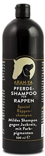 ARAN-YA Cura del pelo del cavallo, nero, 500 ml, shampoo per cavalli