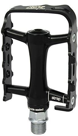 NC-17 Trekking Pro Pedal mit Reflektoren / Fahrrad Pedale MTB / Mountainbike Pedal / Kugellager + Cr-Mo Achse, Farbe: schwarz