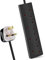 ExtraStar 4 Way Extension Lead, 13A Fused UK Plug Adapter, 3 Metre Extension Cable Power Strip - Black