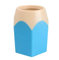 Yicare Pot à Crayons Créatif - Rangement pour Pinceaux de Maquillage et Fournitures de Bureau (Bleu)