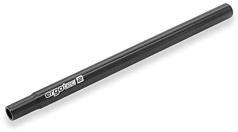 P4B | Sattelstütze Ø 25,4 mm - 400 mm Lange Kerzensattelstütze aus Aluminium in Schwarz - Ungefedert | Safety Level 2 | Bis zu 100 Kg Fahrergewicht