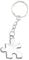 ARFUKA Keyring Creative Single Puzzle Pendant Keyrchain Metal Key Chain Key Ring, Christmas/Birthday Gift for Men and Women