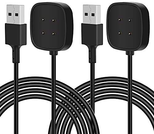 Bicmice 3.3Ft USB Charger Cable Compatible with Fitbit Sense/Sense 2/Versa 3/Versa 4 Charger Smartwatch Magnetic Charging Power Cable
