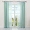 HongYa 2er-Pack Farbverlauf Gardinen Transparenter Voile Vorhänge Schals mit Kräuselband H/B 225/140 cm Lindgrün