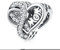 Mom Charms Anhänger für Pandora Armbänder,925 Sterling Silber Herz Zirkonia Bead Charm,Schmuck Geschenk für Frauen Mädchen