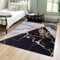 Mazovia Modern Teppich - Kurzflor Waschbar - Weich Teppich für Wohnzimmer, Schlafzimmer, Esszimmer – Teppiche Marmor Abstrakt Muster - Schwarz Grau Gold 80 x 150 cm