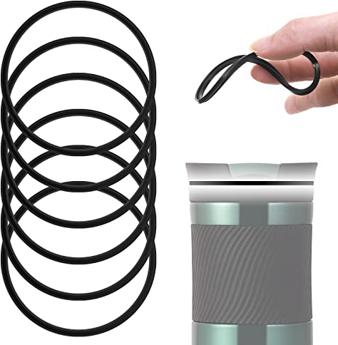 6 Pcs Seal Replacement for Contigo Snapseal Byron Travel Mug 16oz & 20oz, Silicone Sealing Ring Replacement for Contigo Snapseal Replacement Part for Contigo Coffee Travel Tumbler(Mug not Include)