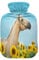Pferd Sonnenblumen Sonnenuntergang Wärmflasche mit Abdeckung Wärmflaschen zur Schmerzlinderung Wasser Heizkissen Heiztasche für Arthritis, 1L