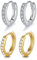 6 Paar Edelstahl-Ohrring-Set, hypoallergene Ohrstecker, Ohrstecker für Männer, Ohrstecker-Set für Frauen, Unisex, (4)