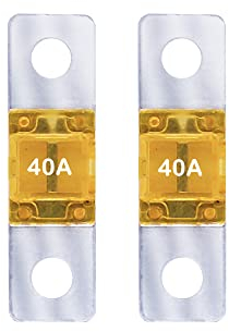 HISports Midi Hochstromsicherung Schraubsicherung 40A Sicherung Flachsicherungen Auto Sicherungen FüR Pkw, LKW, Baufahrzeuge, Busse, Wohnwagen (2 Stück)