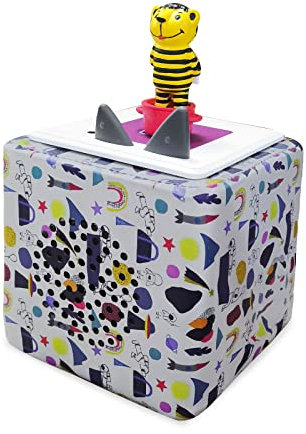 shudyear Flexibel Life Objekt Grafiken case Weiches Leder Schutzcover Bezug, Schutzhülle for toniebox (Grau)