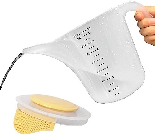 Plastik -trichterkrug, Große Kapazität Langer Ausgabemessbecher Deckel Für Backwarenformen, Pfannkuchen, Teig, Muffin, Kuchen, Seifenherstellung