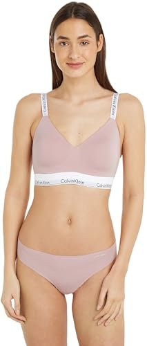 Calvin Klein Women Light Lined Bralette Soft Moulded Cups, Pink (Subdued), XL