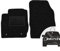 moto-MOLTICO Vorne Fußmatten Auto Velours Autoteppiche Schwarz Automatten Set 2-teilig passend für Ford Fiesta 2008-2011