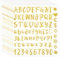 Molain 10 Blätter Glitzer Buchstaben Aufkleber, Wasserfeste Alphabet Aufkleber Selbstklebenden Buchstaben und Zahlen Sticker für Hochzeit Geburtstag Briefkasten DIY Scrapbooking(Gold)