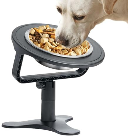Removable Single Bowls - Dog Water Bowl, Portable Dog Travel Bowls | High Legged Neck Protection Non Slip Raised Dog Bowl, Elevated Slow Feeder Dog Bowls with Adjustable Stand for Dry and Wet Food