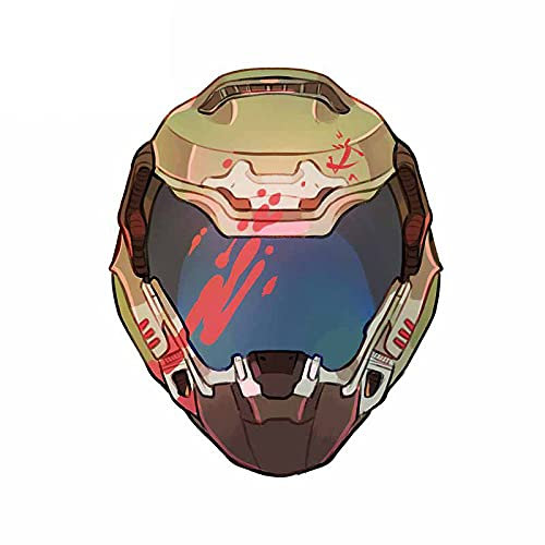Autoaufkleber Persönlichkeit Autoaufkleber Doom Slayer Zubehör Motorradabdeckung Kratzer Wasserdicht PVC-Abdeckung Kratzer Wasserdicht Auf Auto auftragen (Size : 20cm)