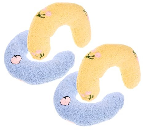 BESPORTBLE 4pcs Comfortable Soft Cat Pillow U-shaped Cat Bed for Kitten Accessories Neck Pillow