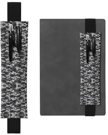 Stifthalter mit abstraktem Camouflage-Druck, verstellbares Gummiband, PU-Leder, Stifteetui für Hardcover-Tagebücher, Notizbücher