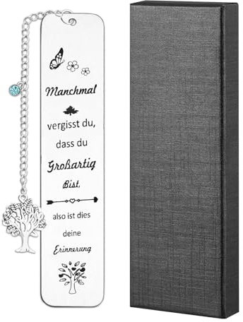 Lesezeichen Geschenke für Frauen, Lesezeichen Personalisiert, Metall Lesezeichen, Abschiedsgeschenkdankes Geschenke, Geschenke für Lehrer, Studenten und Kollegen, mit Geschenkbox