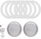 4 Stück Dichtungsringe,Espressokocher Dichtungsring,Ersatzdichtung Silikon Inkl. Aluminium-Siebeinsatz,Dichtungsringe für Kaffeekannen für Italienische Kaffeemaschinen,Wiederverwendbar(3 Tassen)