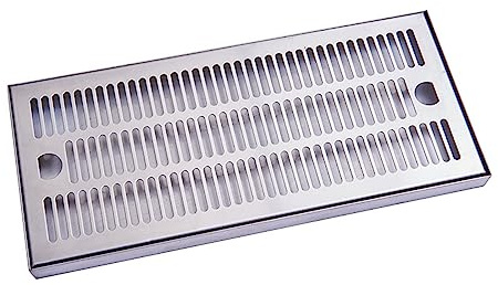Abtropfschale aus Edelstahl – schwenkbar, ohne Abfluss – ideal für Hausbars und Zapfanlagen – leicht zu reinigen