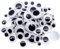 TOAOB 800 Piezas Ojos Móviles Adhesivos Plástico Autoadhesivos Wiggle Eyes Redondos Negros 6mm a 15mm Para Bricolaje Manualidades Accesorios Scrapbooking Navidad Decoració