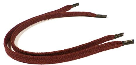 REMA 1 Paar Schnürsenkel Bordeaux - flach - schmal - ca. mm breit von 5 cm - 300 cm (100 cm)