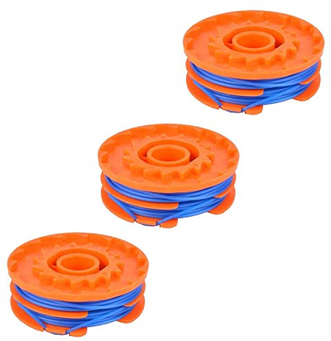 SPARES2GO 5 m Doppelfaden & Spule für Hurricane HTI 3525 Rasentrimmer (3er-Pack)