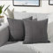 Yaertun 2er Set Superweichen Kissenbezüge Dekokissen Kissenbezug Sofakissen Dekorativ Couchkissen Kissenhülle Bezug Weich für Wohnzimmer Schlafzimmer 16x16 Inch, 40x40 cm grau