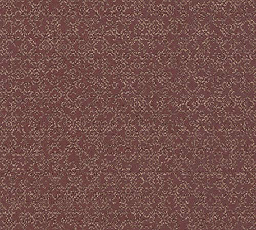 Papier Peint Géométrique Metropolitan Stories 2 A.S. Création Said - Marrakesch Papier peint intissé 10.05 m x 0.53 m Brun Métallisé Rouge Fabriqué en Allemagne 378663 37866-3