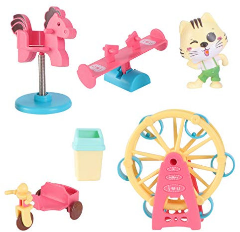 Toyvian 1satz Junge Mädchen Spielplatz Set Rutschbahn Wippe Und Schaukel Für Mädchen Bildungs-Spielzeug Für Innen Und Außenbereich Fördert Motorik Und Konzentration Farbenfrohes