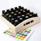 Guolich Aufbewahrungsbox für Ätherische Öle aus Holz Display Organizer 30 Steckplätze Ständerhalter für 15 ml Flaschen Nagellack-Sammlung