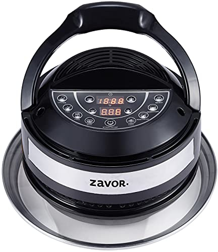 Zavor 8 in 1 Air Fryer Lid for 6Qt & 8Qt Stovetop Pressure Cookers, Multicookers, Instant & Stock Pots | with Accessories: Stainless Steel Frying Basket, Silicone Mat, Cooking Tongs & Recipe eBook