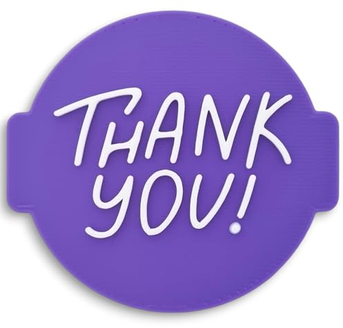 1066 Factory 'Thank You' Embosser Stamp for Icing Fondant Frosting Sugar Paste Cupcake Cake Cookie Baking Decoration