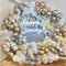 Luftballon Girlande Gold Weiß, 106 Stück Silber Gold Ballon Girlande Geburtstag Party Dekorationen, Metallic und Sand Weiß Luftballons für Geburtstag Deko Hochzeit Engagement Baby Shower Weihnachten