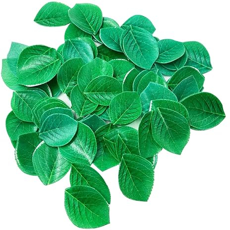 90pcs Edible Green Leaves for Cupcake Toppers Leaf Rice Paper Wafer Paper Baby Shower Wedding Cake Happy Birthday Party Decoration Mix Size Baby Shower graduation/Hawii/Summer/Anniversary
