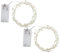 2-Pcs Perle Perlen String Lichter, weiße Perle String Lichter Weihnachten Peal String Licht Warme weiße Fee Licht Batteriebetriebene Fee String Lichter für Hochzeit Geburtstag