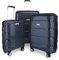 HAUPTSTADTKOFFER - Britz - 3er Koffer-Set Trolley-Set Rollkoffer Reisekoffer Erweiterbar, TSA, 4 Rollen, (S, M & L), Dunkelblau